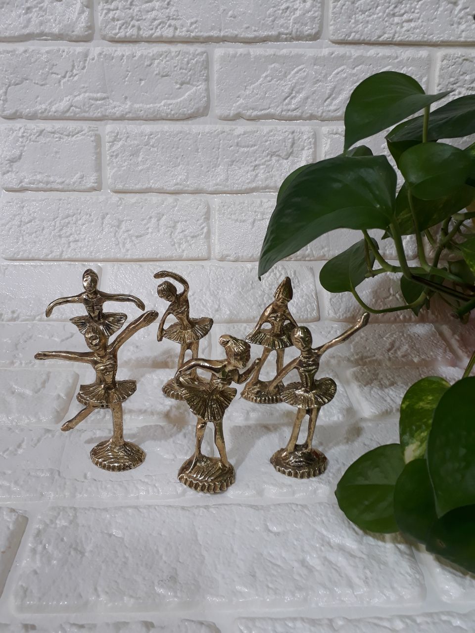 مجسمه دکوری بالرین مینیاتوری برنزی تک عددی